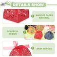 thumbnail image 3 of Uxcell Favor Boxes, Candy Party Gift Boxes for Wedding Mother's Day Easter Anniversary Christmas Graduation Pearl Red, 3 of 6