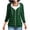Green, variant on Cardigan for Women Long Sleeve Women's Daily Printed Raglan Sleeve Long Sleeve Sweater Fashion Casual Hooded Pocket Zipper Top Hot Pink S