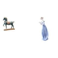 thumbnail image 1 of Escultura De Caballo De Pie Y Estatua De Dama De Porcelana, Figura De Niña Nórdica Para Escritorio, Sala De Estar, Estantería, Gabinete, Decoración, Adorno Fengshui, 1 of 8