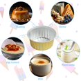 thumbnail image 4 of OUSITAID 40 Pcs Cupcake Baking Cups with 40 Lids Recyclable Aluminum Foil Tinfoil Mini Cake Containers 130ML Heat Resistant Muffin Tins, 4 of 7