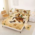 thumbnail image 2 of jejeloiu Cowboy Horse Pattern Full Size Sheets Kids,Dessert Botanical Cactus Bed Sheets For Men,4pcs, 2 of 6