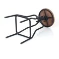 thumbnail image 2 of Swivel Industrial Bar Stool Kitchen Dining Chair Adjustable Height Pinewood Top with Footrest, 2 of 7