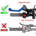 thumbnail image 3 of ALLTIMES For Sur-Ron MX and X Bike for Segway X260 Brake Clutch Levers Motorcycle Blue CNC 6061 Aluminum, 3 of 14