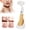 Gold, variant on LAZIOEGR Professional Electric Facial Cleansing Brush Device Household Face Skin Pore Cleaner Deep Cleansing Facial Exfoliating Scrub Machine White 6.69 inches / 17 cm