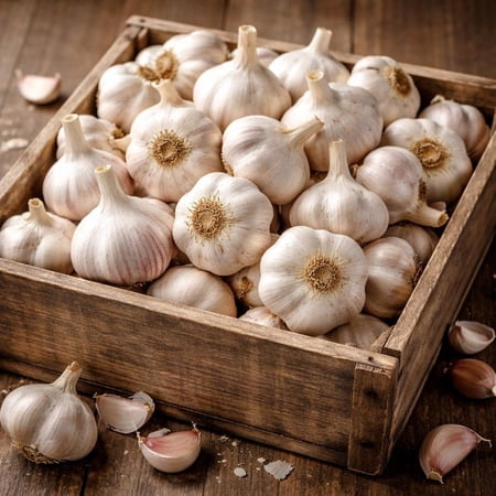 1Lb Large Blue Music Garlic Cloves Hardneck Garlic Bulbs for Planting, Heirloom Vegetable