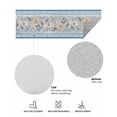 thumbnail image 6 of Blue Coastal Front Door Mat Eucalyptus Leaves Starfish Shells Retro Summer Welcome Doormat Indoor Outdoor Entrance Floor Mat Non-Slip Washable Runner Rug for Front Porch Decor 18x47 Inch, 6 of 6