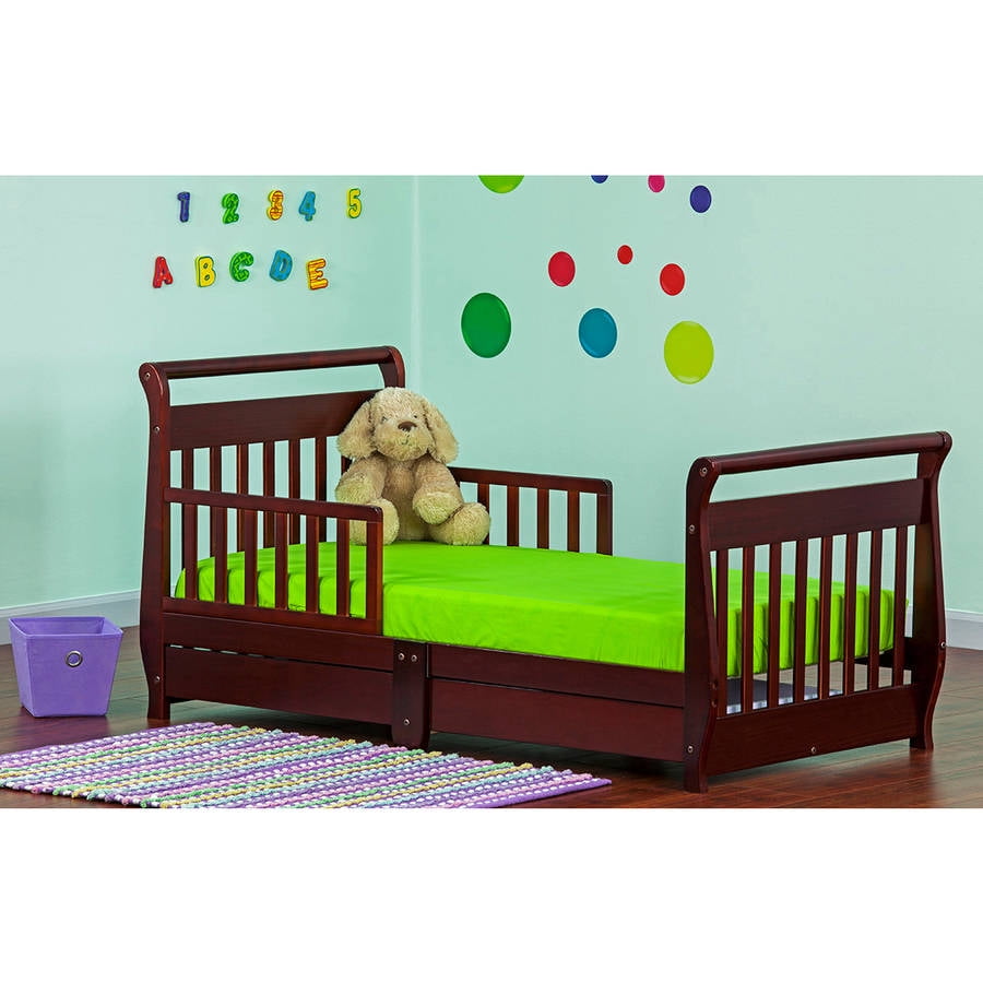 Dream On Me Sleigh Toddler Bed With Storage Drawer Cherry - Dream On Me Sleigh Toddler Bed With Storage Drawer Cherry Walmartcom dream on me sleigh toddler bed with storage drawer cherry - dream on me sleigh toddler bed with storage drawer cherry walmartcom