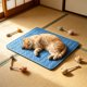 thumbnail image 1 of Alfombrilla refrescante para perros y gatos, lavable, con base antideslizante, almohadilla de hielo portátil para aliviar el calor, múltiples tamaños, uso en interiores y exteriores., 1 of 6