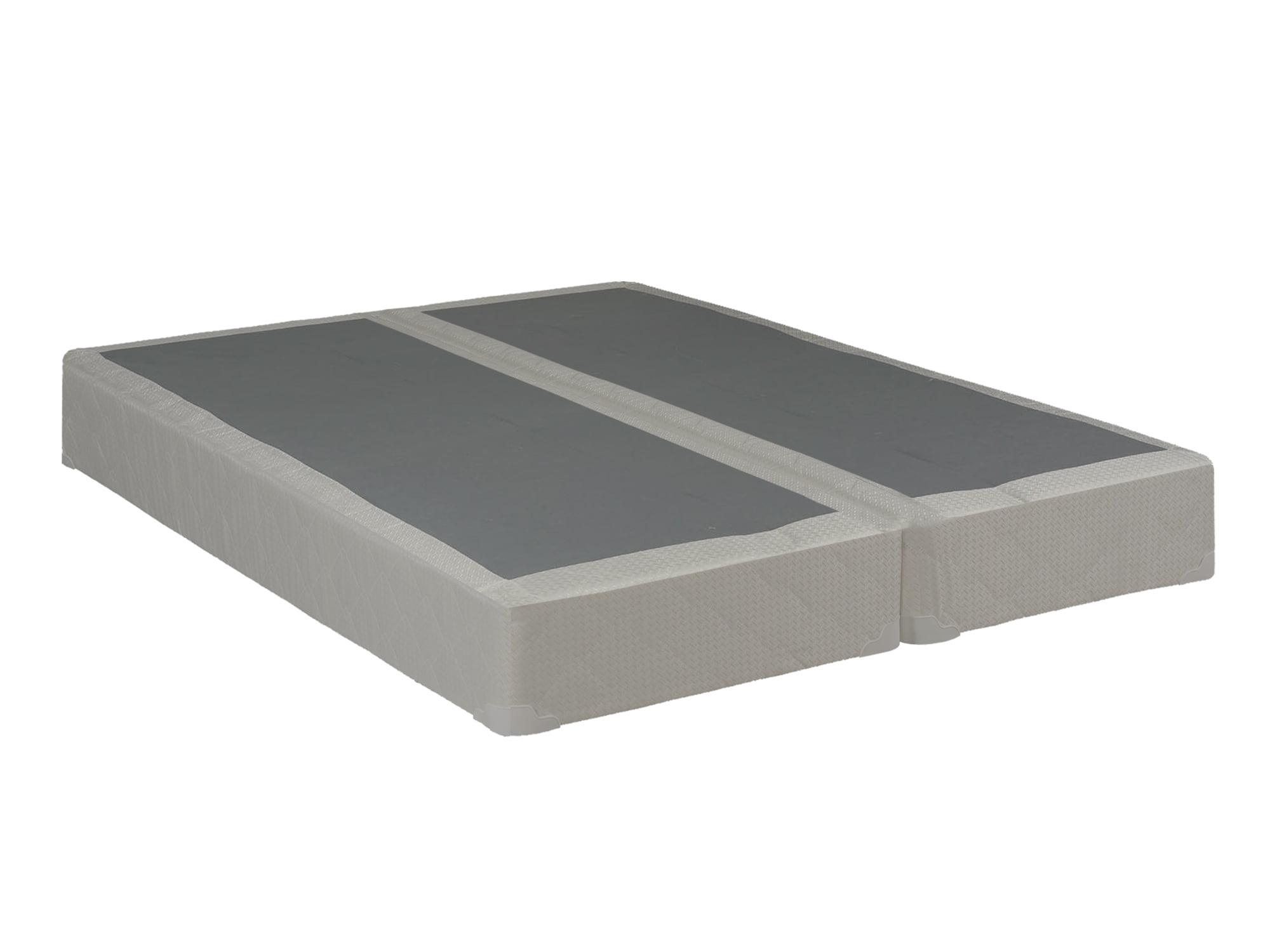Wayton 8 Split Sturdy Fully Assembled Wood Box Spring for Mattress Queen White