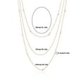 thumbnail image 5 of Lifetechs Layered Long Necklace for Women Pearl Sweater Strand Chain Necklaces Three-Strand Long Chains Gifts, 5 of 7