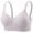 Gray, variant on Solid Color Sparkle Seamless Wireless Bralette, Thin Strap Full Support Comfort Bra, Breathable Nightclub Daily Lingerie for Women