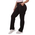 thumbnail image 6 of High Rise Straight Leg Cargo Pants - Black, 6 of 9