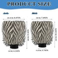 thumbnail image 3 of Microfiber Car Wash Gloves With Chenille & Polyester Terry Scratch-Free Cleaning Elastic Cuffs Zebra Stripes Vector, 3 of 8