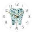 thumbnail image 2 of Reloj de pared de dientes Reloj cómo colgante dormitorio Decoración del hogar 12 pulgadas de pared de movimiento para de cocina, 2 of 9