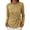 Gold, variant on Women Sequin Pullover Top Long Sleeve Round Neck Bow Detail Casual Party Holiday Cocktail Night Out Sparkly Shimmering Festive Top, Gold 3XL
