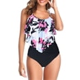 thumbnail image 2 of VerPetridure Tankini Bathing Suits for Women High Waisted Ruffled Two Piece Swimsuits Tummy Control Swimwear Loose Swim Suit with Boyshorts, 2 of 9