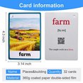 thumbnail image 1 of Richardy 30 unids/set Places&Building Regalos para niños Inglés Tarjetas Flash Tarjeta de Richardy Richardy, 1 of 2