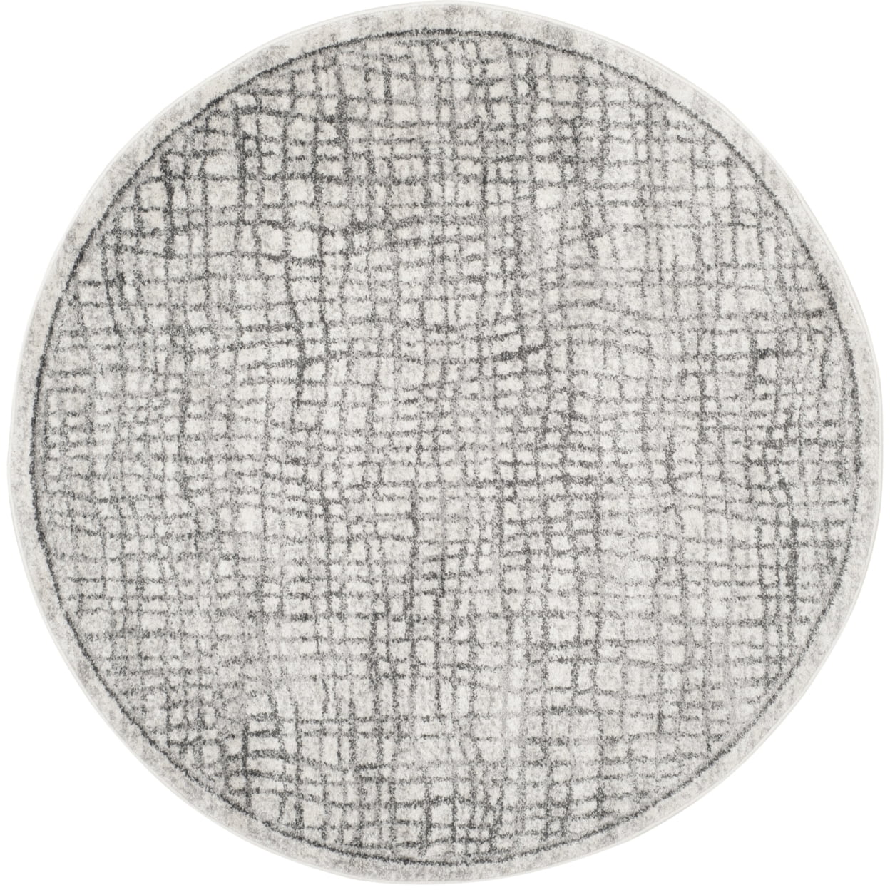 SAFAVIEH Adirondack Vasil Geometric Area Rug, Silver/Ivory, 4' x 6'