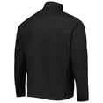 thumbnail image 3 of Men's Antigua Heathered Black Chicago Blackhawks Course Quarter-Zip Jacket, 3 of 4