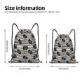 thumbnail image 2 of Saiise Haloween Pumpkins Pattern Sports Drawstring Backpack - String Swim Gym Bag with Wet Proof Pocket for Women&Men-Small, 2 of 6