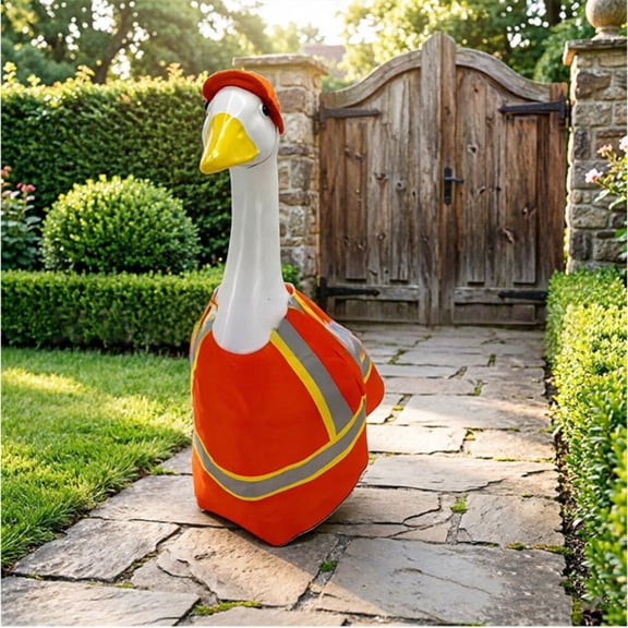 AZXY Porch Goose Outfit, 23" Porch Goose Clothes for Lawn Yard & Patio Decoration, Goose Clothing for Cement Plastic Lawn Goose Statue,Goose Clothes for Garden Porch Goose Figurine,Outdoor Home Decor
