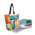 thumbnail image 2 of FORMRS Womens Canvas Tote Bag with Zipper Inner Pocket Shoulder Handbag, Modern Cocktails, 2 of 7