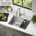 thumbnail image 3 of Delta 95B9031-17S-SS Rivet 17” Workstation Bar/Prep Kitchen Sink Undermount 16 Gauge, 3 of 7
