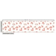 thumbnail image 3 of Ambesonne Tropical Fabric by the Yard Upholstery, Banana Pineapple Palm Tree, 1 Yard, Coral Salmon and White, 3 of 5