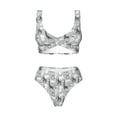 thumbnail image 4 of Daiia African Animals Women's Bikini Set Two Piece Swimsuit High Waisted Bikini Adjustable Straps Bikini Perfect for Beach, Pool, and Summer Vacation-Medium, 4 of 9