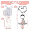 thumbnail image 4 of 24 Piezas de Obsequios para Baby Shower, Que Incluyen Lindos Llaveros de Ángeles, Cajas de Obsequios y Tarjetas de Agradecimiento para Obsequios de Bautismo y Novias, 4 of 5