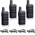thumbnail image 1 of Walkie Talkie Retevis RT19 con micrófono, largo alcance 1300 mAh (paquete de 4), 1 of 9