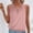*Pink, variant on ClodeEU Women's Sleeveless Blouse Keyhole Neck Ruched Solid Color Tank Top Pink,Womens Plus L