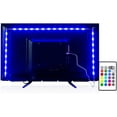 thumbnail image 1 of Tira de luces LED de 2 metros para TV de 40 a 60 pulgadas, kit de retroiluminación USB con control remoto, 16 colores, HDTV 5050 Bias., 1 of 7