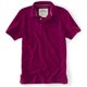 thumbnail image 1 of Aeropostale - Polo de rugby con logo de uniforme de color sólido para hombre, morado, extra pequeño, 1 of 1