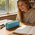 thumbnail image 4 of Hyknon Silicone Pencil Case Small Aesthetic Pencil Pouch with Zipper Waterproof Stationery Pen Bag for Makeup Classroom College Office, 4 of 6