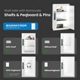 thumbnail image 3 of Quick Access Hidden Wall Safe with Removable Pegboard & Adjustable Shelves – Flat Recessed Security Cabinet Fits Between 16" Wall Studs for Home or Office Use, 3 of 7