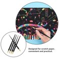 thumbnail image 4 of Scratch Pen for Kids 5Pcs Black Plastic Art Tools Art Creation, 4 of 9