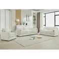 thumbnail image 7 of Cozy Upholstered Sofa Set Oversized Comfy Cloud Sofa Double Cushion Sofa Group Plush Cushion Sofa Couch for Living Room, Beige, 7 of 7