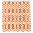 thumbnail image 3 of Ambesonne Orange Shower Curtain, Groovy Soft Triangles, 69"Wx75"L, Pale Orange Ivory, 3 of 3