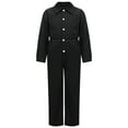 thumbnail image 2 of YONGHS Kids Boys Turndown Collar Mechanic Coveralls Jumpsuit Long Sleeve Halloween Carnival Dress Up, 2 of 5