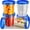 6Pack-24oz, variant on Food Storage Freezer Containers with Clear Bottom and Twist-Top Lids, Reusable, Plastic Airtight Meal Prep Containers, BPA-Free | Stackable | Leak-Proof | Microwave/Dishwasher Safe