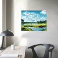 thumbnail image 3 of COMIO  USA Golf Course Wall Art TPC Sawgrass Golf Course Pictures Canvas Prints Golf Wall Decor for Living Room Bedroom Bathroom Home Decorations, 3 of 4