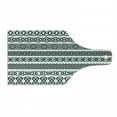 thumbnail image 1 of Irish Cutting Board, Vintage Borders in the Form of Celtic Classical Ornaments Horizontal Striped Pattern, Tempered Glass Cutting and Serving Board, Wine Bottle Shape, Black White, by Ambesonne, 1 of 1