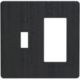 thumbnail image 1 of Nadoabtm Outlet Covers Vintage Black Wood Texture Rustic 1 Toggle 1 Rocker Combination Decorative Wall Plate Light Switch Cover Plate Electrical Switch Plates for Farmhouse Home Decor, 1 of 8