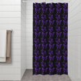 thumbnail image 2 of Purple Butterfly Pattern Shower Curtain 36"x72" ,Bathroom Decorative Shower Curtains Set with 12 Hooks,Modern Waterproof Washable Shower Curtain, 2 of 6