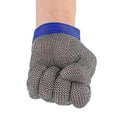 thumbnail image 2 of Guantes resistentes a cortes Guantes protectores de acero inoxidable para descascarar ostras, cortar carne (1 pieza azul) Aespa, 2 of 3