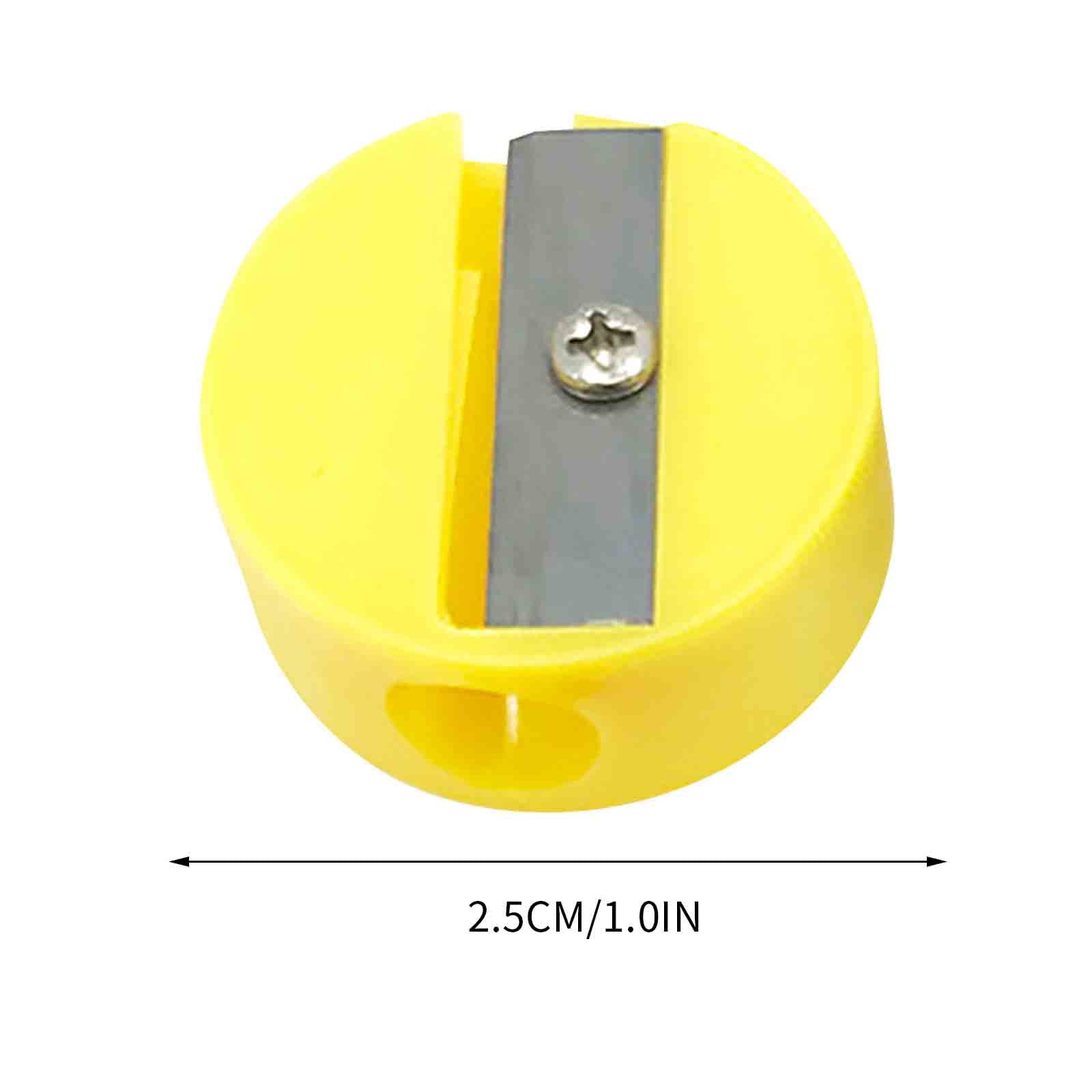 HBBKVI 100 Pcs Pencil Sharpener, Colorful Pencil Sharpener Portable Manual Pencil Sharpener for Office Supplies Random Color