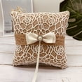 thumbnail image 4 of Almohada de anillo de boda con cintas Sonducket estilo europeo vintage, 4 of 6