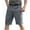 Gray, variant on Mgmyaa Men's Bermuda Shorts Loose Straight-Leg Button Rigid Waist Waterproof Multi Pocket Work Pants