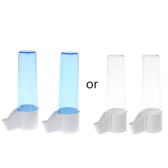 2 Pack Parrot Feeder Water Dispenser No Mess Automatic Feeding for Parakeets